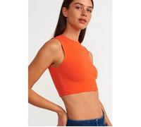 Sleeveless Crop Top In Cotton Jersey L