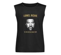 Sleeveless Lionel Richie All The Hits Tour 2014 Mens Sport T Shirts Black 3XL