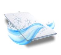 Sleezzz CloudComfort - Surmatelas avec face été et hiver - 7 zones - Hauteur : 7 cm - Mousse froide - Housse lavable (120 x 200 cm)