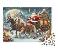 Sleigh du Père Noël Ride Puzzle 1000 Pièces À Monter Adolescents Cadeau No?l Développement Cognitif Garantie Pièce Manquante Papier Haute Qualité 70x50cm/1000pcs
