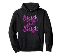 Sleigh Girl Sleigh Bright Christmas Vibes Funny Xmas Holiday Sweat à Capuche
