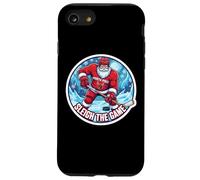 Sleigh The Game Ice Hockey Player Christmas Santa Lover Xmas Coque pour iPhone SE (2020) / 7/8