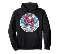 Sleigh The Game Ice Hockey Player Christmas Santa Lover Xmas Sweat à Capuche