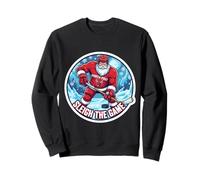 Sleigh The Game Ice Hockey Player Christmas Santa Lover Xmas Sweatshirt