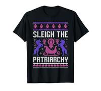 Sleigh The Patriarchy Féminisme Égalité des sexes T-Shirt