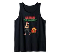 Sleigh The Workout Joyeux Noël Bonne Année Funny Gym Débardeur