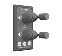 Sleipner, Panneau de commande pour propulseur d'étrave/poupe, double joystick (gris)