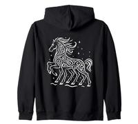 Sleipnir Cheval à Huit Jambes Art Nordique Nuit hivernale Sweat à Capuche