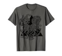 Sleipnir Odin Cheval Viking nordique Rune Mythologie T-Shirt