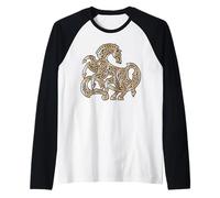 Sleipnir Odin's Horse Viking Mythologie Nordique Beige Manche Raglan