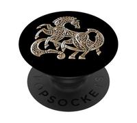 Sleipnir Odin's Horse Viking Mythologie Nordique Beige PopSockets PopGrip Adhésif