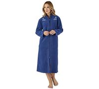 Slenderella Boucle Fleece HC2327 Peignoir Femme Prune, bleu marine, L