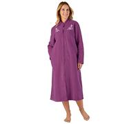 Slenderella Boucle Fleece HC2327 Women's Plum Dressing Gown Large