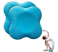 Slep-2 Pièces Yoga Genouillère, Tapis De Yoga Antidérapants Résistant À L'usure Protège Les Genoux, Les Mains, Les Poignets Et Les Coudes (Bleu)