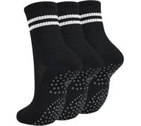 Slep-4 Paires Yoga Chaussettes Antiderapant Chaussettes, Antiderapant Yoga Chaussettes Femmes, Femmes Chaussettes De Pilates Chaussettes En Coton Antidérapantes, Pour Pilates, Yoga, Ballet, Sport,Dan