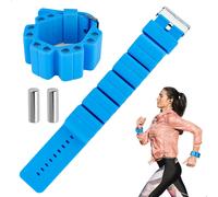 Slep-Ankle Weights,Paire (500g) Poids Cheville Et Poignet,Silicone Réglables Leste Cheville,Bloc De Poids Amovible,Bracelet Lesté Pour Femmes Hommes Natation Fitness Yoga Cyclisme,Bleu