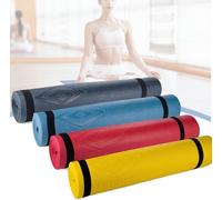 Slep-Bakaji - Tapis De Yoga Antidérapant, 175 X 60 Cm, Haute Densité, Tapis D'entraînement, Fitness, Aérobic, Gymnastique, Avec Bandoulière, Couleurs Assorties