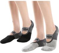 Slep-Chaussettes De Yoga Pour Femmes,Chaussettes Pilates Antidérapantes En Coton, Chaussette Antidérapante Avec Poignées Pour Yoga Pilates Ballet Sport