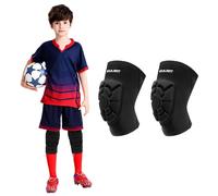 Slep-Epais Rembourré Genouillère Volleyball Pour Enfant,Elastique Knee Pads Sleeve,Souple Protege Genoux Sport Pour Handball Football Skate Vtt Yoga Hip Hop Danse Patinage