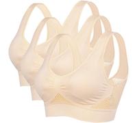 Slep-Soutien-Gorge Quotidien Doux Femmes Large Bretelles Brassière Sans Couture Sommeil Avec Coussin Amovible Rembourré Respirant Pour Yoga Plus Taille