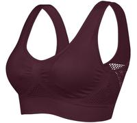 Slep-Soutien-Gorge Quotidien Doux Femmes Large Bretelles Brassière Sans Couture Sommeil Avec Coussin Amovible Rembourré Respirant Pour Yoga Plus Taille