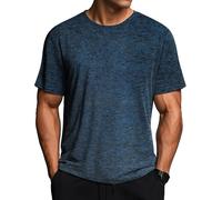 Slep-T-Shirts De Sport Shirt Fonctionnel À Séchage Rapide Pour Hommes Respirant Tshirt De Course D'été Shirts D'entraînement De Fitness À Manches Courtes