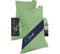 Slep-Velvety Soft 1615.2355 Lot De 2 Housses De Coussin - 40 X 80 Cm - Sauge