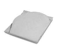 slepling 196533 Oreiller de corps housse de remplacement | Coussin de grossesse | Oreiller de couchage latéral | 100% polyester | lavable à 60 degrés | Ökotex | Fabriqué en UE | 140 x 75 x 20 cm, gris