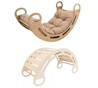 Slevobox Aire de Jeux Interieur pour Enfants 85x41x39cm - Arche Montessori avec Coussin - Arche Escalade Montessori pour Enfants avec Développement de la Motricité - Arche Escalade Bebe