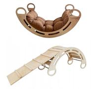 Slevobox Aire de Jeux Interieur pour Enfants 85x41x39cm - Arche Montessori avec Coussin et Toboggan - Arche Escalade Montessori pour Enfants avec Développement de la Motricité - Arche Escalade Bebe