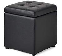 SLGGPJBU A HOM Repose-pieds Coffre de rangement Pouf cube rembourré peu encombrant Robuste et durable Grand espace de rangement avec housse pour chambre à coucher salon