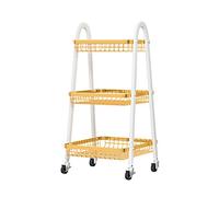 SLGGPJBU Armoires de rangement de cuisine trapézoïdales de cuisine - Chariot multicouche du sol au plafond - Panier de rangement amovible pour articles ménagers - Panier de rangement pour légumes -