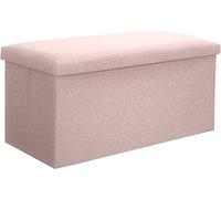 SLGGPJBU Banc de rangement pliable, repose-pieds rectangulaire, tabouret de rangement de grande capacité, tabouret de marchepied de salon portable -bleu-25L 15,7 * 9,8 * 9,8 pouces