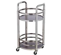 SLGGPJBU Chariot de cuisine - Grand chariot de service de bar, support de rangement pliable en acier inoxydable avec roues pour bars et restaurants, hôtels