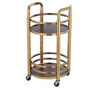 SLGGPJBU Chariot de cuisine - Grand chariot de service de bar, support de rangement pliable en acier inoxydable avec roues pour bars et restaurants, hôtels
