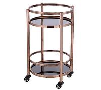 SLGGPJBU Chariot de cuisine - Grand chariot de service de bar, support de rangement pliable en acier inoxydable avec roues pour bars et restaurants, hôtels
