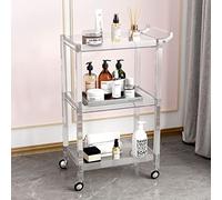 SLGGPJBU Chariot de cuisine mobile à 3 niveaux pour économiser de l'espace - Chariot de service pour la maison, le bureau, la cuisine, la salle de bain - Grand rangement
