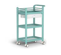 SLGGPJBU Chariot de rangement à 3 niveaux avec tiroir pour la maison, le bureau, la cuisine, la salle de bain, chariot utilitaire avec roues et poignée pour une mobilité facile
