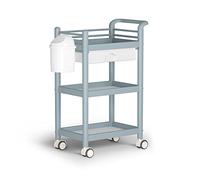 SLGGPJBU Chariot de rangement à 3 niveaux avec tiroir pour la maison, le bureau, la cuisine, la salle de bain, chariot utilitaire avec roues et poignée pour une mobilité facile