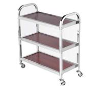 SLGGPJBU Chariot de rangement à 3 niveaux, grande portion de barbier chariot de rangement roulant avec roulettes de verrouillage, parfait pour la cuisine, les hôtels, les restaurants et les maisons de