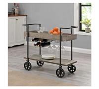 SLGGPJBU Chariot de rangement de cuisine avec roulettes, poignées et étagères pour thé, café et service, chariot de rangement à roulettes pour la maison et le bureau