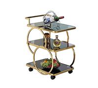 SLGGPJBU Chariot de rangement pour cuisine, salle à manger, hôtel, chariot de rangement mobile multicouche pour thé, dessert, bar, café, restaurant spécial