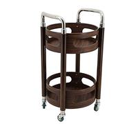 SLGGPJBU Chariot de service à 2 niveaux, voiture roulante, chariot de bar, chariot utilitaire de cuisine, organisateur de rangement de salle de bain, design moderne pour décoration de cuisine