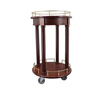 SLGGPJBU Chariot de service, chariot de bar roulant, chariot de service en métal avec verre trempé, bar en verre à 2 niveaux et chariot de service, chariot de bar à thé avec roulettes, convient pour