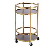 SLGGPJBU Chariot de service pour chariot de cuisine - Grand chariot de service de bar, étagère de rangement pliable en acier inoxydable avec roues pour bars et restaurants, hôtels