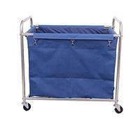 SLGGPJBU Chariot mobile, rangement de cuisine, chariot à main, panier à linge roulant extra large avec roues de 7,6 cm, trieur commercial, chariot de service pour hôtel