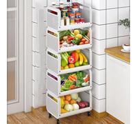 SLGGPJBU Étagère de rangement à épices de cuisine 3/4 niveaux pour salle de bain, chariot multifonctionnel, 120,5 cm x 40 cm