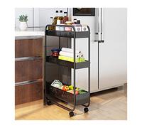 SLGGPJBU Étagères en acier inoxydable Chariot de rangement Organisateur à roulettes Chariot à outils Support de cuisine du sol au plafond Support de rangement multifonctionnel pour chariot