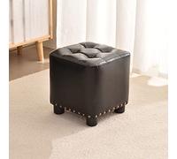 SLGGPJBU Petit tabouret de maquillage - Élégant et confortable en similicuir rembourré pour la maison, la chambre à coucher - Repose-pieds canapé