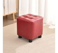 SLGGPJBU Petit tabouret de maquillage - Élégant et confortable en similicuir rembourré pour la maison, la chambre à coucher - Repose-pieds canapé